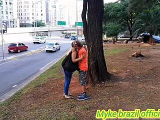 met a carioca woman in downtown sao paulo invited her to record she agreed took her home had hot sex with anal