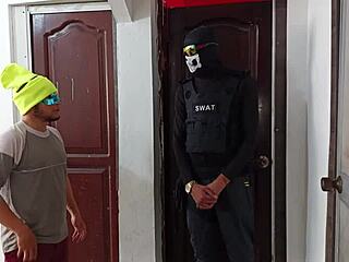 colombian woman dances sensually with cuban man at nightclub