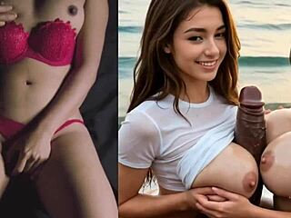 Beach Party Three Best Friends Triple Blowjob Bbc-Masturbation With Ai!