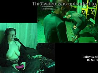 holy fuck bbw brunette's huge natural tits jiggle naked in night springs!