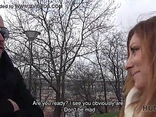 Hunt4k ผู้ชายจ่ายสาวแดงเช็ก pickup เย็ดแล้วแตกน้ำท้องหลังเลียแหย่