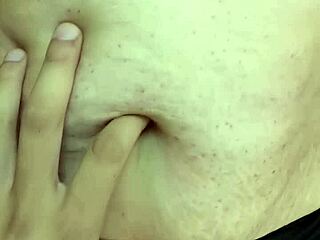 curious hands explore latina milf's soft belly in fetish massage