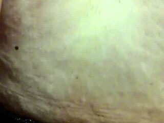 curious hands explore latina milf's soft belly in fetish massage