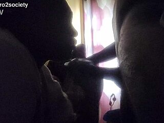 Rough Homemade Whore Swallows Black Cock Cum Deepthroat Style!