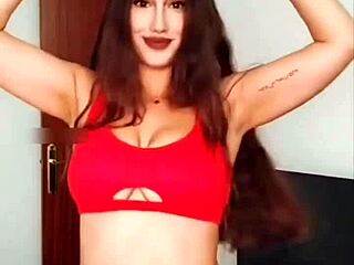 who wouldn't explode watching this busty brunette's huge natural tits bounce