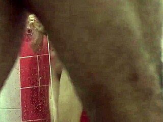naughty girlfriend deepthroats sloppy then gets rough doggystyle fucked in bathroom with facial cumshot from boyfriend