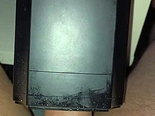 hey watch this stranger blast a huge cumshot from her lovense solace toy