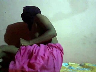 Whoa! Caught my curvy best friend with saggy big tits on bed 😲