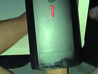 hey watch this stranger blast a huge cumshot from her lovense solace toy