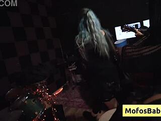 Nia Bleu Squeezes Brett Maker's Massive Cock Between Big Natural Tits