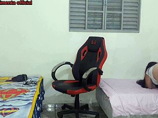 hey dude your half-sister changes near you then you fuck her on gamer chair