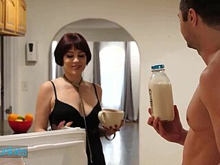 Lonely Neighbor Jessica Ryan Worships Brad Sterling's Muscles and Cock