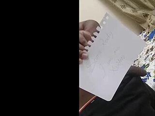 Verification Video Shows Quick Masturbation Session