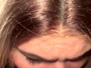 wanna see this curvy blonde slurp cum in homemade pov deepthroat?