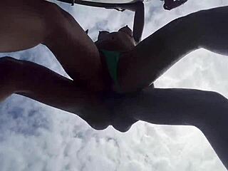 beautiful amateurs crossdress for interracial lesbian fun deep in the woods