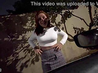 A streetwalker meets a devout man in public outdoor spot