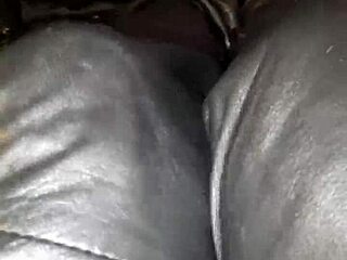 squeaky leather stiletto heels make ass pop 😈👠