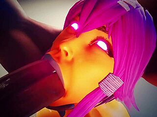 Big Boobed Yellow Girl Sloppily Sucks Cock Dry