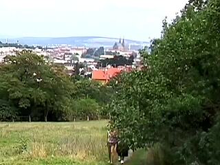 omg brunette hottie rides cock then takes huge outdoor facial after anal 😘💦