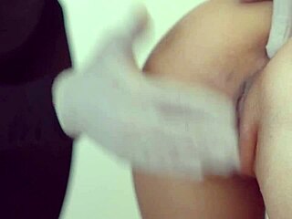 Japanese neighbor girl bent over doggystyle in close-up amateur action