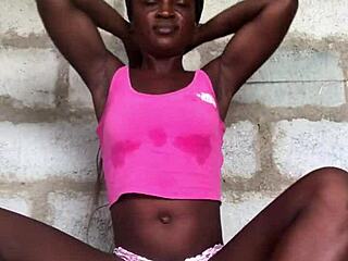 Crazybitch dildos her gaping pussy and asshole in dirty frenzy