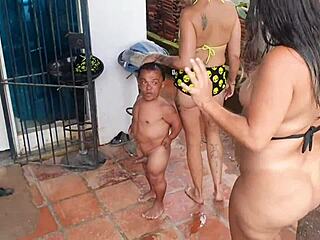 Zezinho Tevez's 90cm Cock Honeymoon with Paty Bumbum and Fada Mel