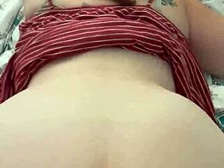 Fat BBW Takes Big Black Cock Doggystyle While Trying to Stay Quiet