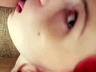 redhead karla rose worships asshole rimming balls licking homemade pov ass devotion