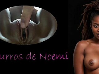 Noemi Whispers Ecstatically as Daddy and Son Dildo Her Shaved Pussy to Orgasm