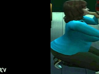 bbw bus driver drops to knees sucking fat young cock on public bus ride