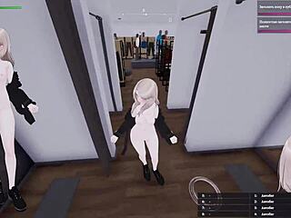 Nackte junge 18+ Schlampe aus der Umkleide verführt alten Bock mit geilem jungen Body