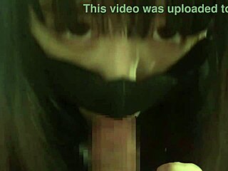 POV Close-Up Landmine Girl's Sticky Blowjob Tongue Licks Lead to Mouth Cumshot