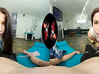 a big booty latina gets her ass pounded hard in vr reality pov