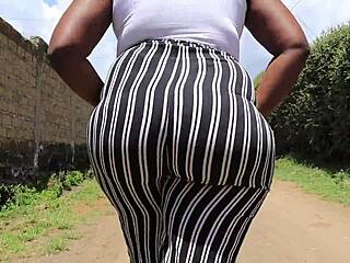 i watch this fat ebony milf's big booty bounce on bbc pov