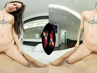 a big booty latina gets her ass pounded hard in vr reality pov