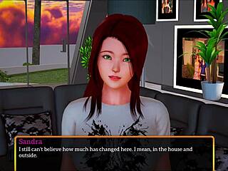 What game changes everything for this big tits redhead teen in the family?