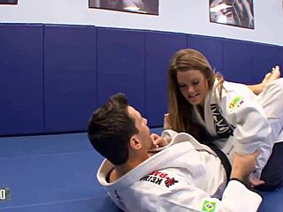 blonde pornstar trades foot massage fetish for monster cock blowjob