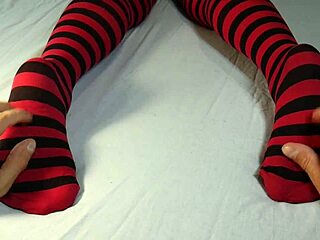 Hey check those sexy milf soles getting massaged tickled after sock striptease 😜👣