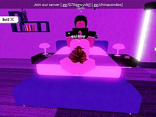 Random dude wants roblox assjob so good girl bends over and strokes his cock~