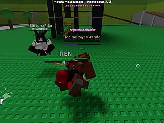 Monster BBC Pounds Roblox Combat Chicks Hard