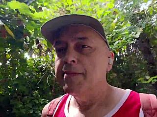 amateur couple humiliates in nunhead cemetery east woods