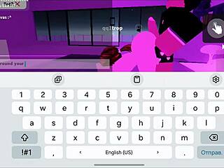 Random dude wants roblox assjob so good girl bends over and strokes his cock~