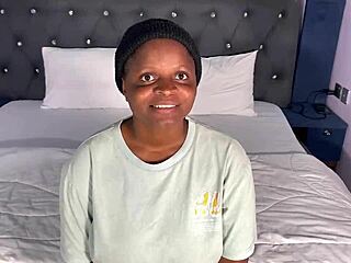 casting elizabeth's beautiful ebony shaved pussy fingering session