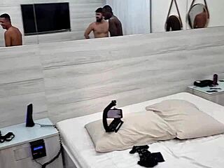 pregnant latina joyce camargo's swollen pussy takes three cocks while cuck hubby watches