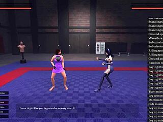 lesbian femdom mistress straps and dominates eager girl