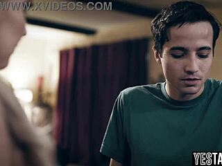 young stepson and stepdad doubleteam milf stepmom's big tits and ass