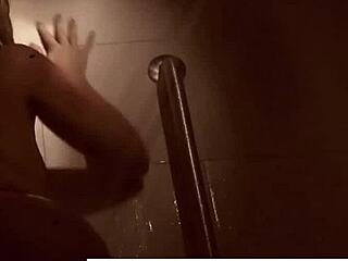 sexy dahlia fingers wet pussy ass naughty shower masturbation