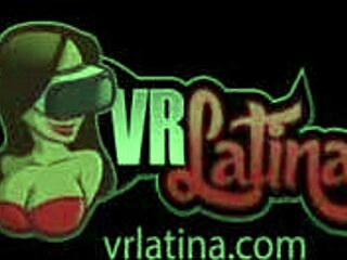 vr tattooed latina babe sweats through intense workout session