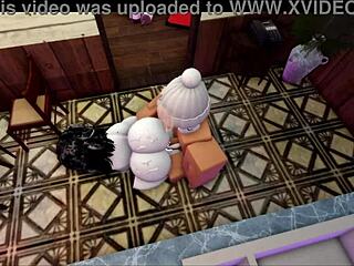 Wife cooks meal then bends for my monster cock in her big ass