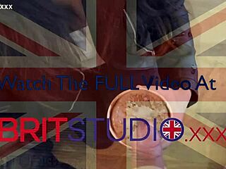 British 18yo Brunette Eats Cum-Topped Ice Cream Hungrily